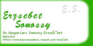 erzsebet somossy business card